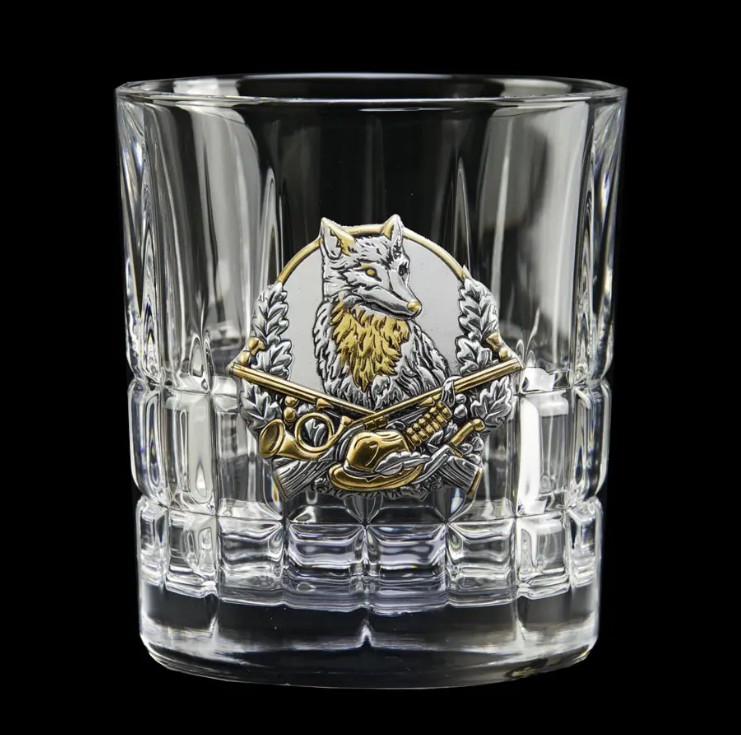 Набор для виски «HUNTER» Boss Crystal – 6 хрустальных бокалов, золото, серебро Фото 5